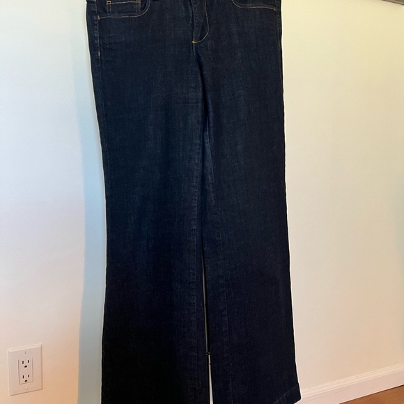 J. Crew wide leg dark denim jeans size 8 - Picture 1 of 7